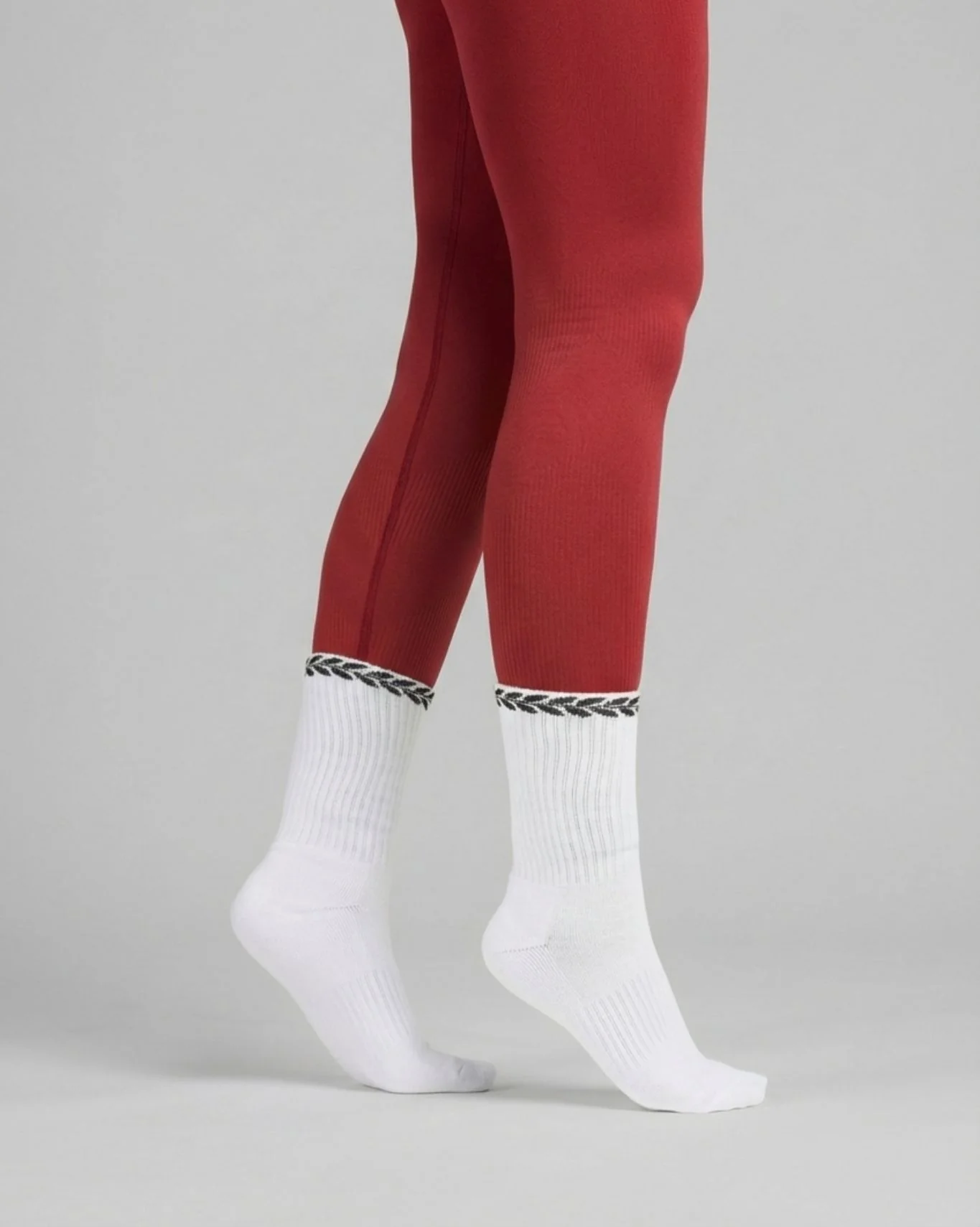 LEAVES Silk Socks | White - Image 3