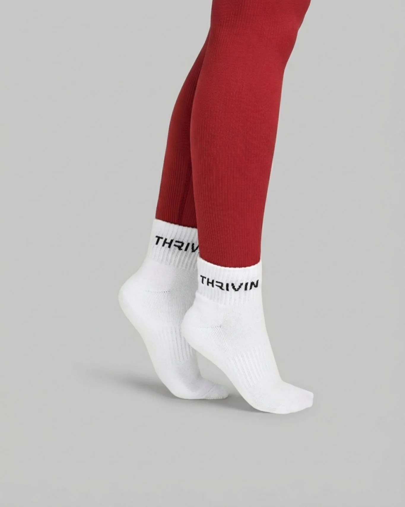 THRIVIN Silk Socks | White - Image 3